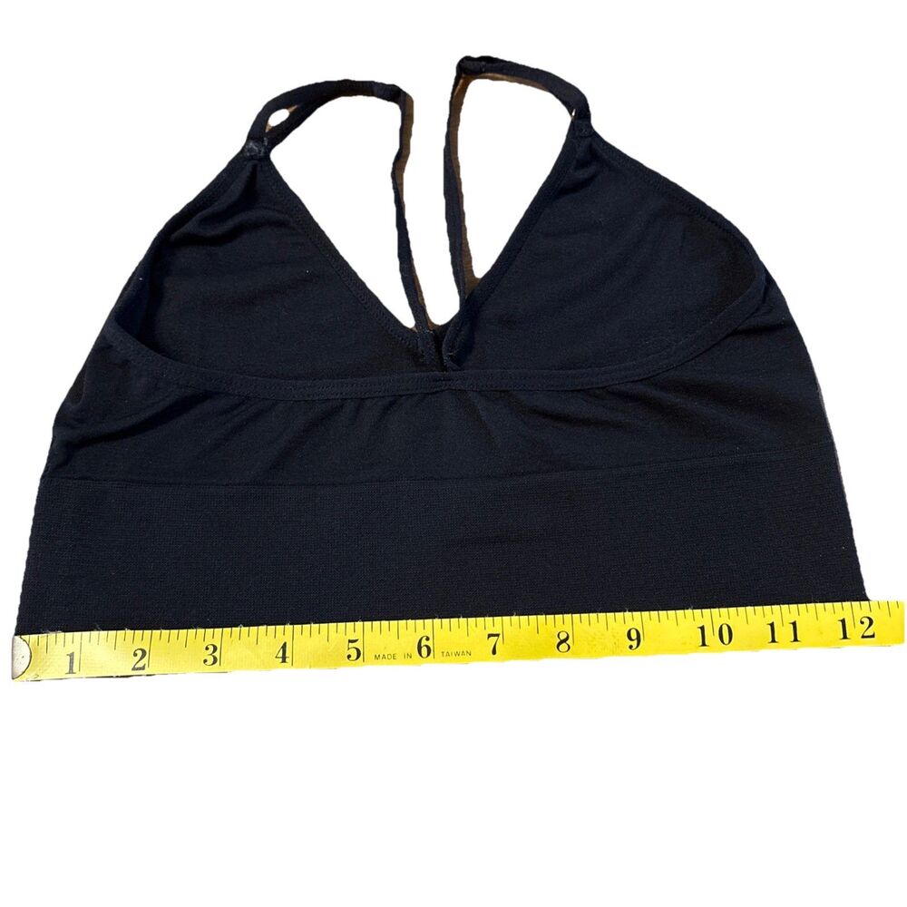 Women's /Junior Danskin NOW Racerback Sports Bra  Size M Black See Measurements - Picture 6 of 8